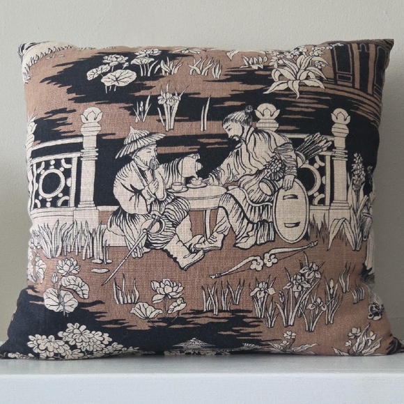 Other - Vintage Chinoiserie Design Oriental Pillow Set